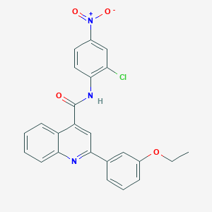 N-(2-chloro-4-nitrophenyl)-2-(3-ethoxyphenyl)-4-quinolinecarboxamide