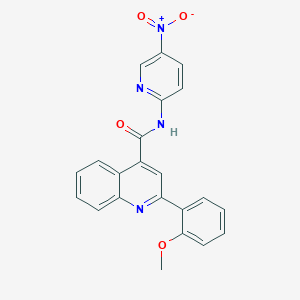 2-(2-methoxyphenyl)-N-(5-nitropyridin-2-yl)quinoline-4-carboxamide