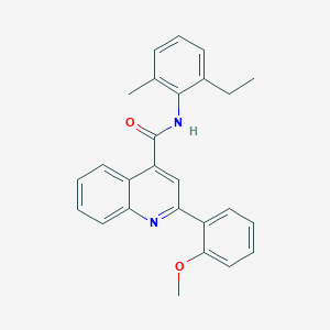 N-(2-ethyl-6-methylphenyl)-2-(2-methoxyphenyl)-4-quinolinecarboxamide