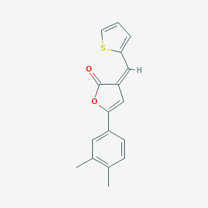 molecular formula C17H14O2S B416148 5-(3,4-dimethylphenyl)-3-(2-thienylmethylene)-2(3H)-furanone 