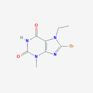 molecular formula C8H9BrN4O2 B041615 8-溴-7-乙基-3-甲基嘌呤-2,6-二酮 CAS No. 101071-96-9