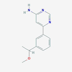 6-[3-(1-methoxyethyl)phenyl]pyrimidin-4-amine