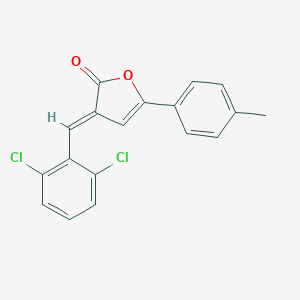 molecular formula C18H12Cl2O2 B416152 3-(2,6-dichlorobenzylidene)-5-(4-methylphenyl)-2(3H)-furanone 