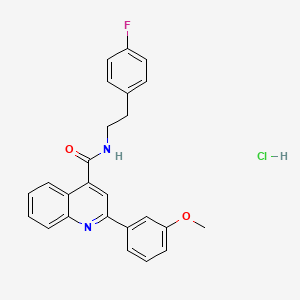 N-[2-(4-fluorophenyl)ethyl]-2-(3-methoxyphenyl)-4-quinolinecarboxamide hydrochloride