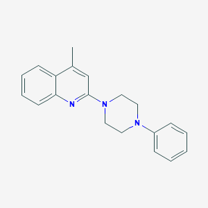 molecular formula C20H21N3 B416161 4-Methyl-2-(4-phenylpiperazin-1-yl)quinoline CAS No. 326923-90-4