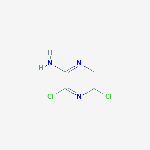 molecular formula C4H3Cl2N3 B041617 2-氨基-3,5-二氯吡嗪 CAS No. 873-42-7