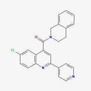 6-chloro-4-(3,4-dihydro-2(1H)-isoquinolinylcarbonyl)-2-(4-pyridinyl)quinoline