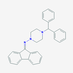molecular formula C30H27N3 B416172 N-(4-benzhydrylpiperazin-1-yl)fluoren-9-imine CAS No. 1698-46-0