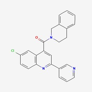 6-chloro-4-(3,4-dihydro-2(1H)-isoquinolinylcarbonyl)-2-(3-pyridinyl)quinoline