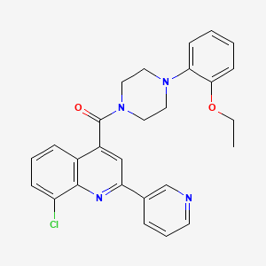 8-chloro-4-{[4-(2-ethoxyphenyl)-1-piperazinyl]carbonyl}-2-(3-pyridinyl)quinoline