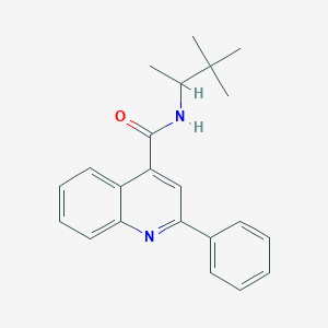 molecular formula C22H24N2O B4161869 2-phenyl-N-(1,2,2-trimethylpropyl)-4-quinolinecarboxamide 