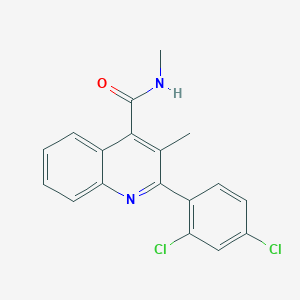 2-(2,4-dichlorophenyl)-N,3-dimethyl-4-quinolinecarboxamide