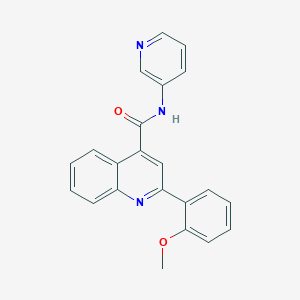 2-(2-methoxyphenyl)-N-3-pyridinyl-4-quinolinecarboxamide