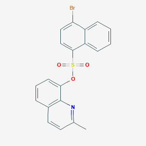 2-Methyl-8-quinolyl 4-bromonaphthalenesulfonate