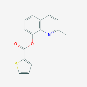 molecular formula C15H11NO2S B416204 2-Methylquinolin-8-yl thiophene-2-carboxylate CAS No. 313402-62-9