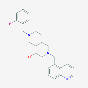 N-{[1-(2-fluorobenzyl)-4-piperidinyl]methyl}-2-methoxy-N-(5-quinolinylmethyl)ethanamine