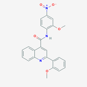 N-(2-methoxy-4-nitrophenyl)-2-(2-methoxyphenyl)-4-quinolinecarboxamide