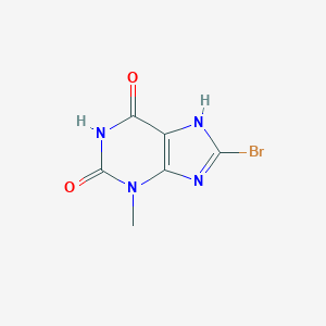 molecular formula C6H5BrN4O2 B041621 8-溴-3-甲基-1H-嘌呤-2,6(3H,7H)-二酮 CAS No. 93703-24-3