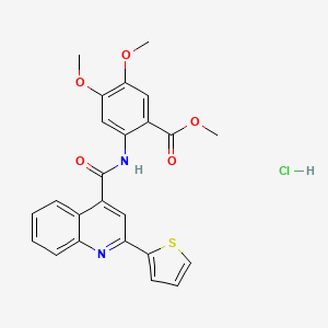 methyl 4,5-dimethoxy-2-({[2-(2-thienyl)-4-quinolinyl]carbonyl}amino)benzoate hydrochloride