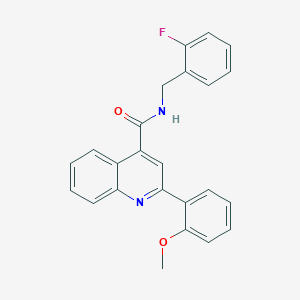 molecular formula C24H19FN2O2 B4162137 N-(2-fluorobenzyl)-2-(2-methoxyphenyl)-4-quinolinecarboxamide 