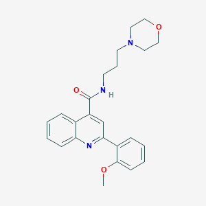 molecular formula C24H27N3O3 B4162264 2-(2-methoxyphenyl)-N-[3-(4-morpholinyl)propyl]-4-quinolinecarboxamide 