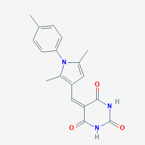 (5E)-5-{[2,5-dimethyl-1-(4-methylphenyl)-1H-pyrrol-3-yl]methylidene}-2,6-dihydroxypyrimidin-4(5H)-one