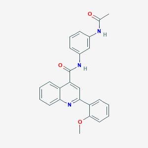 N-[3-(acetylamino)phenyl]-2-(2-methoxyphenyl)-4-quinolinecarboxamide