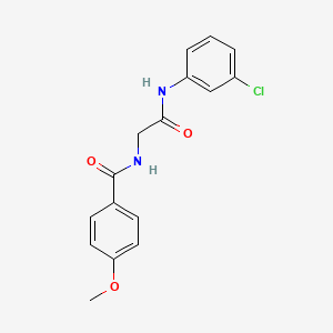 N-{2-[(3-chlorophenyl)amino]-2-oxoethyl}-4-methoxybenzamide