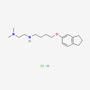 molecular formula C17H29ClN2O B4162450 N'-[4-(2,3-dihydro-1H-inden-5-yloxy)butyl]-N,N-dimethyl-1,2-ethanediamine hydrochloride 