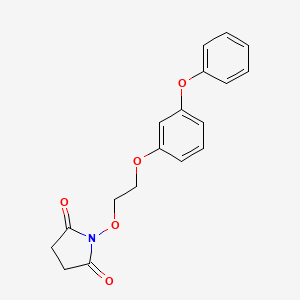 molecular formula C18H17NO5 B4162457 1-[2-(3-phenoxyphenoxy)ethoxy]-2,5-pyrrolidinedione 