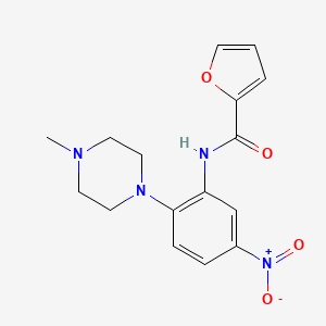 molecular formula C16H18N4O4 B4162465 N-[2-(4-methyl-1-piperazinyl)-5-nitrophenyl]-2-furamide 