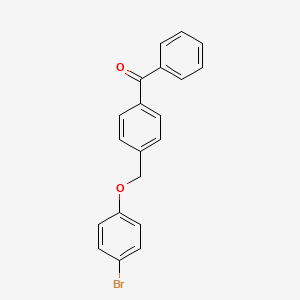 molecular formula C20H15BrO2 B4162495 {4-[(4-bromophenoxy)methyl]phenyl}(phenyl)methanone 