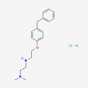 molecular formula C19H27ClN2O B4162513 N'-[2-(4-benzylphenoxy)ethyl]-N,N-dimethyl-1,2-ethanediamine hydrochloride 