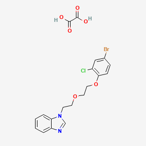 molecular formula C19H18BrClN2O6 B4162542 1-{2-[2-(4-bromo-2-chlorophenoxy)ethoxy]ethyl}-1H-benzimidazole oxalate 