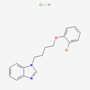 molecular formula C17H18BrClN2O B4162547 1-[4-(2-bromophenoxy)butyl]-1H-benzimidazole hydrochloride 