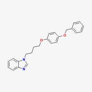 molecular formula C24H24N2O2 B4162551 1-{4-[4-(benzyloxy)phenoxy]butyl}-1H-benzimidazole 