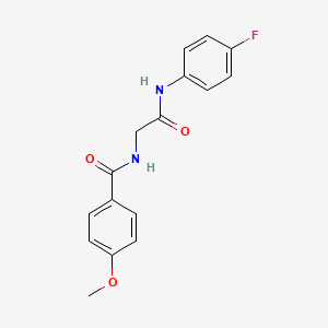 N-{2-[(4-fluorophenyl)amino]-2-oxoethyl}-4-methoxybenzamide