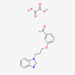 molecular formula C19H18N2O6 B4162613 3-[3-(1H-benzimidazol-1-yl)propoxy]benzaldehyde oxalate 