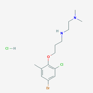 molecular formula C14H23BrCl2N2O B4162638 N'-[3-(4-bromo-2-chloro-6-methylphenoxy)propyl]-N,N-dimethyl-1,2-ethanediamine hydrochloride 