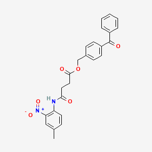 4-benzoylbenzyl 4-[(4-methyl-2-nitrophenyl)amino]-4-oxobutanoate