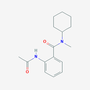 2-(acetylamino)-N-cyclohexyl-N-methylbenzamide