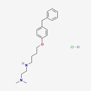 molecular formula C21H31ClN2O B4162656 N'-[4-(4-benzylphenoxy)butyl]-N,N-dimethyl-1,2-ethanediamine hydrochloride 