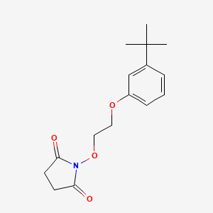 molecular formula C16H21NO4 B4162661 1-[2-(3-tert-butylphenoxy)ethoxy]-2,5-pyrrolidinedione 