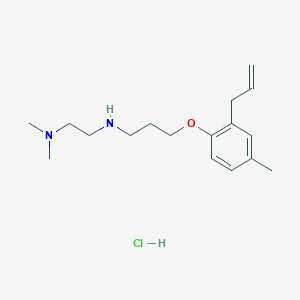 molecular formula C17H29ClN2O B4162678 N'-[3-(2-allyl-4-methylphenoxy)propyl]-N,N-dimethyl-1,2-ethanediamine hydrochloride 