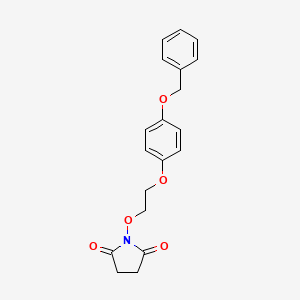 1-{2-[4-(benzyloxy)phenoxy]ethoxy}-2,5-pyrrolidinedione