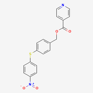 4-[(4-nitrophenyl)thio]benzyl isonicotinate