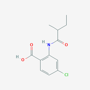 4-chloro-2-[(2-methylbutanoyl)amino]benzoic acid