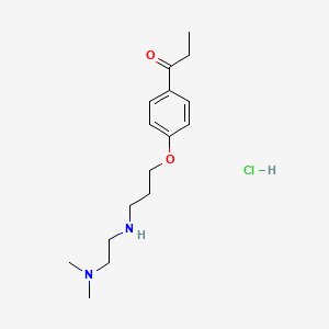 1-[4-(3-{[2-(dimethylamino)ethyl]amino}propoxy)phenyl]-1-propanone hydrochloride