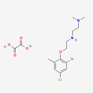 N'-[2-(2-bromo-4-chloro-6-methylphenoxy)ethyl]-N,N-dimethyl-1,2-ethanediamine oxalate