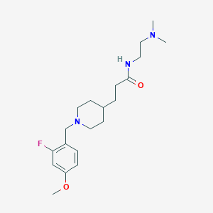 N-[2-(dimethylamino)ethyl]-3-[1-(2-fluoro-4-methoxybenzyl)-4-piperidinyl]propanamide